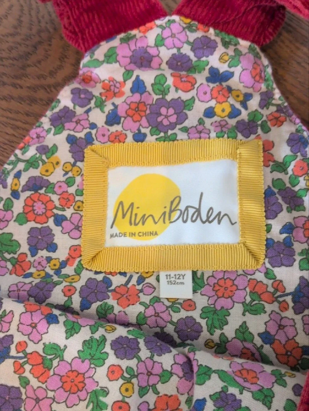 Mini Boden bright red